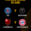 FIFA Club World Cup Play-Off Predictions: PSG vs Inter Miami & Flamengo vs Bayern Munich