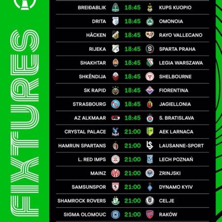 UEFA Conference League Predictions & Tips – Matchday 2 (October 23, 2025)