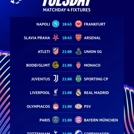 🏆 Champions League Predictions & Expert Tips – November 4, 2025