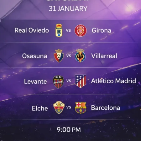 🇪🇸 LaLiga Round 22 Predictions Saturday (Jan 31, 2026) – Betting Tips & Odds