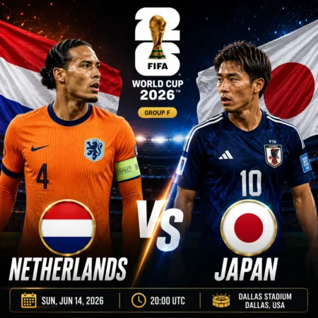 Netherlands vs Japan Prediction & Betting Tips (June 14, 2026)